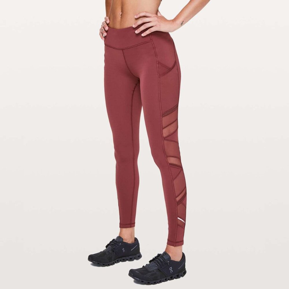 Lululemon Speed Up Tight Mesh 25" in Savannah
